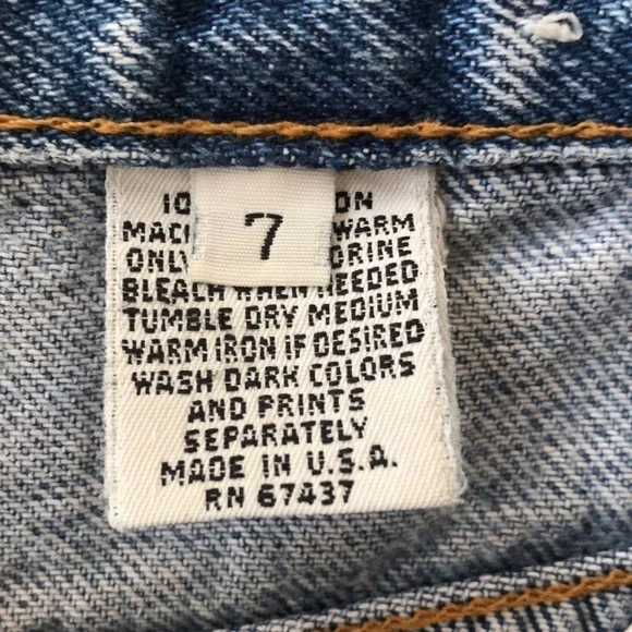 Vintage Sasson High Rise Well Worn Distressed Acid Wash Jeans Size 7 USA Made - Picture 8 of 14